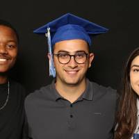 three lakers smiling at gradfest 2019